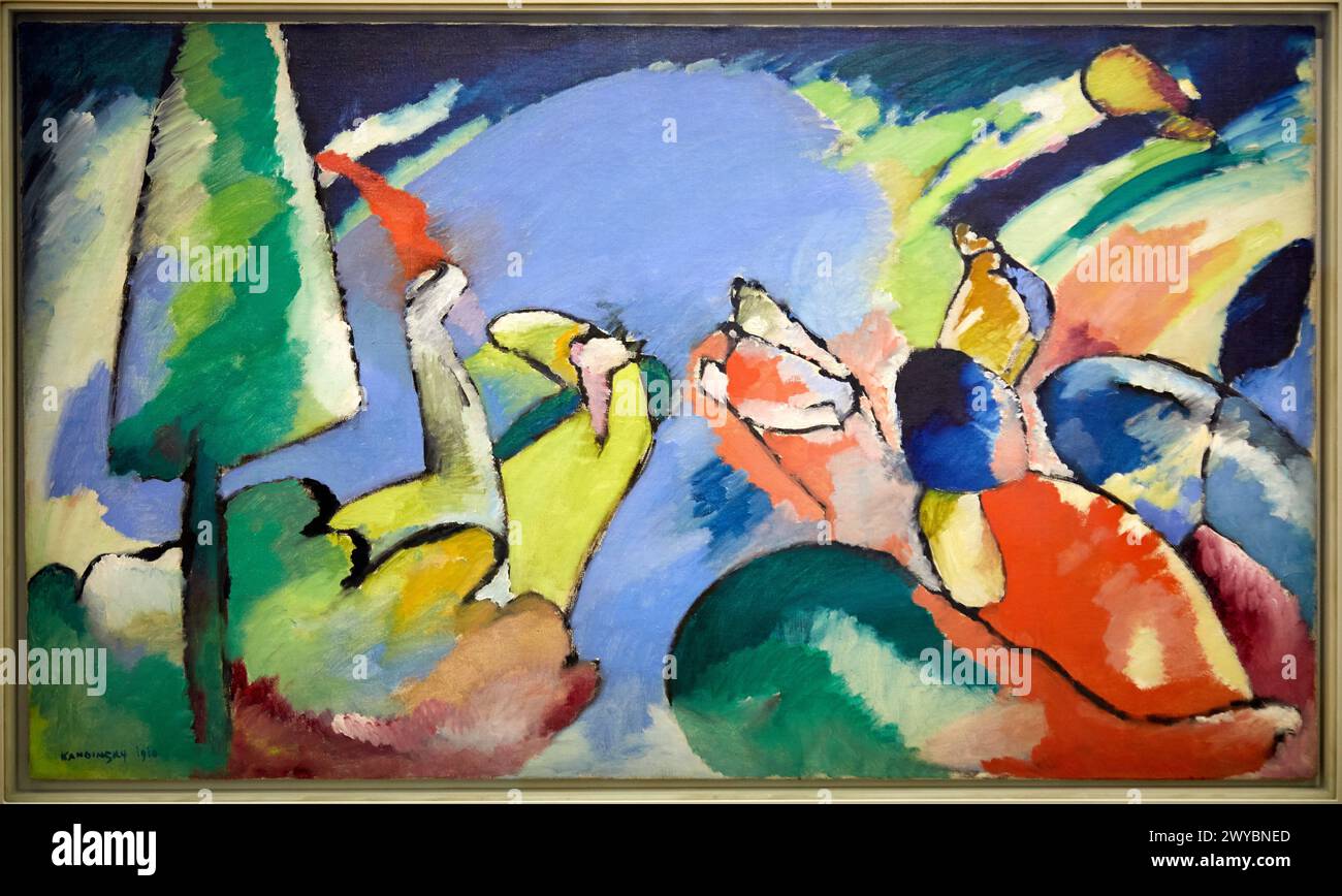 Improvisation XIV, 1910, Vassily Kandinsky, Centre Pompidou, Paris, France, Europe. Banque D'Images