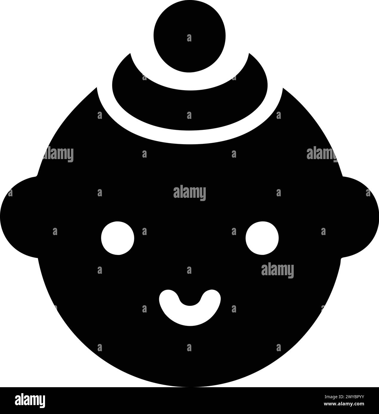 CONCEPTION D'ICÔNE DE BÉBÉ, RESSOURCE GRAPHIQUE Illustration de Vecteur