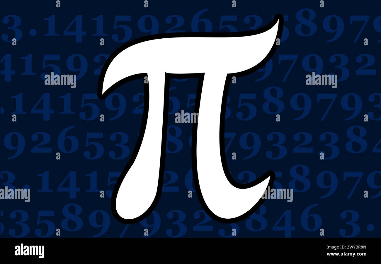 Happy pi day 14th march illustration vectorielle. Illustration de Vecteur