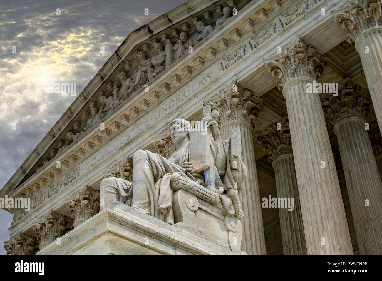 Justice- arrêt de la Cour suprême des États-Unis Banque D'Images