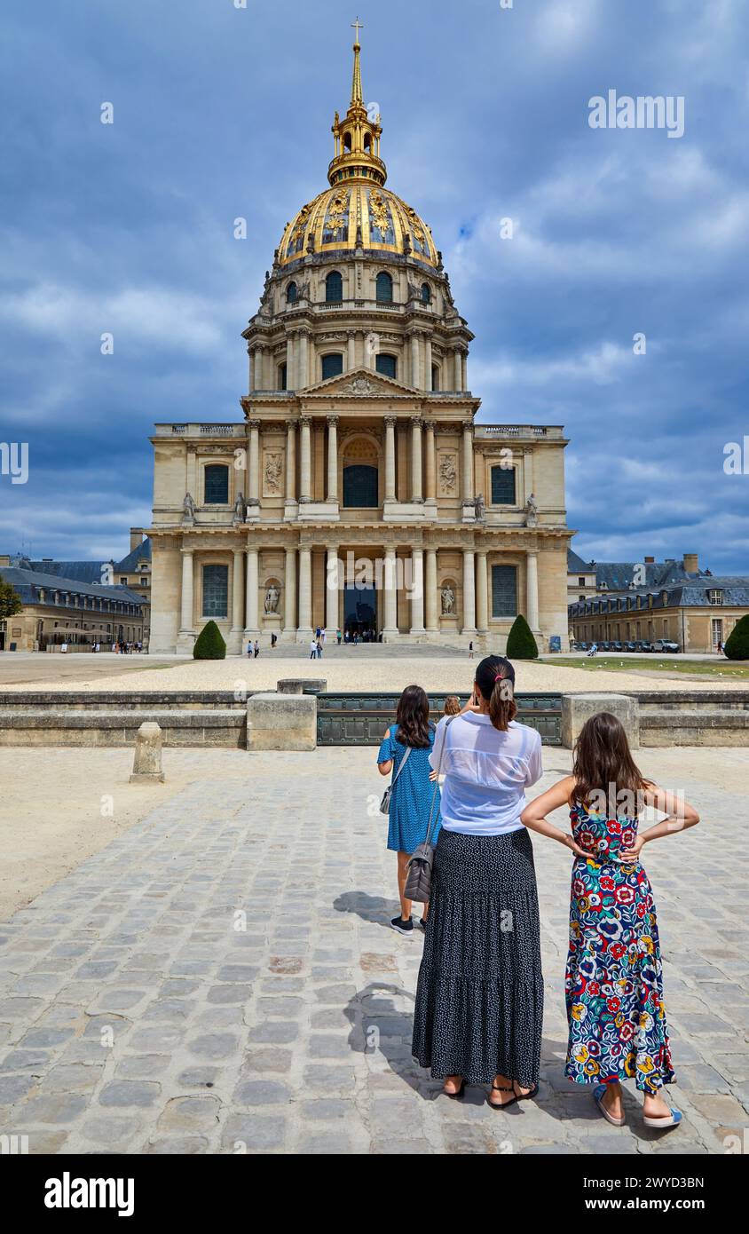 Tombe de Napoléon, Hôtel National des Invalides, Paris, France. Banque D'Images