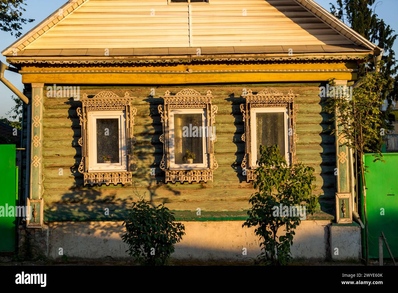 Borovsk, Russie - 18 août 2018 : vue sur les rues de la ville et les immeubles urbains de faible hauteur. Été, août Banque D'Images