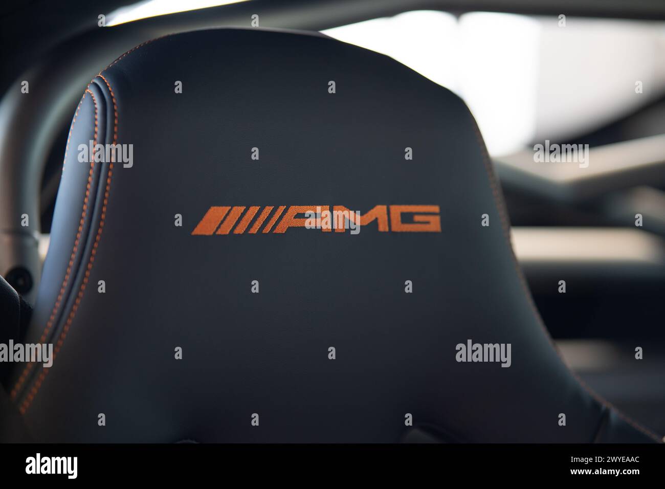 La rare supercar de la Mercedes AMG Division. La série GT Black. Banque D'Images