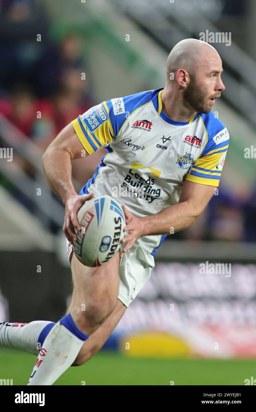 Leeds, Royaume-Uni. 05th Apr, 2024. AMT Headingley Rugby Stadium, Leeds, West Yorkshire, 5 avril 2024. Betfred Super League Leeds Rhinos v Warrington Wolves Matt Frawley of Leeds Rhinos Credit : Touchlinepics/Alamy Live News Banque D'Images