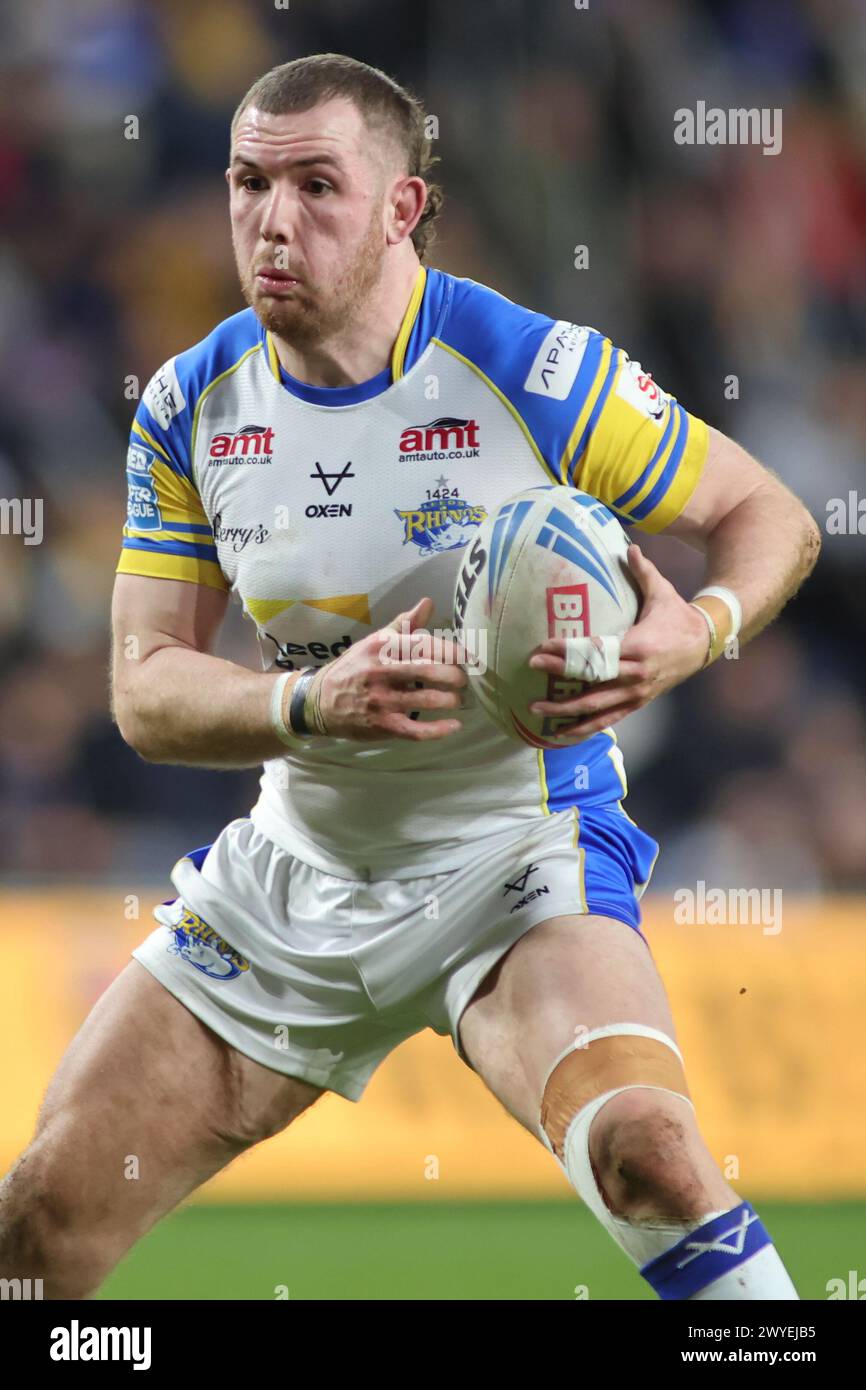 Leeds, Royaume-Uni. 05th Apr, 2024. AMT Headingley Rugby Stadium, Leeds, West Yorkshire, 5 avril 2024. Betfred Super League Leeds Rhinos v Warrington Wolves Cameron Smith of Leeds Rhinos Credit : Touchlinepics/Alamy Live News Banque D'Images