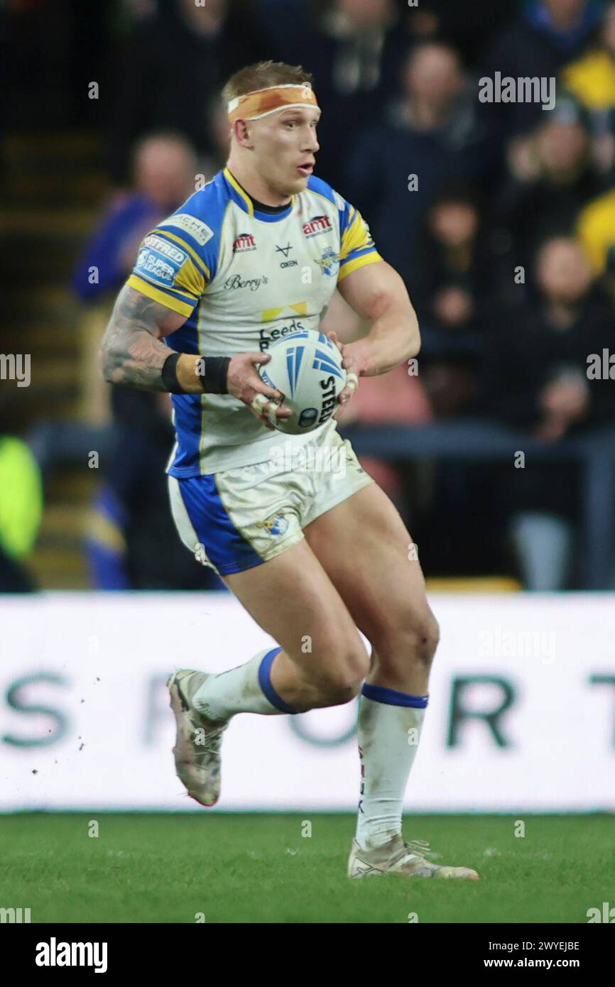 Leeds, Royaume-Uni. 05th Apr, 2024. AMT Headingley Rugby Stadium, Leeds, West Yorkshire, 5 avril 2024. Betfred Super League Leeds Rhinos v Warrington Wolves Mikolaj Oledzki of Leeds Rhinos Credit : Touchlinepics/Alamy Live News Banque D'Images