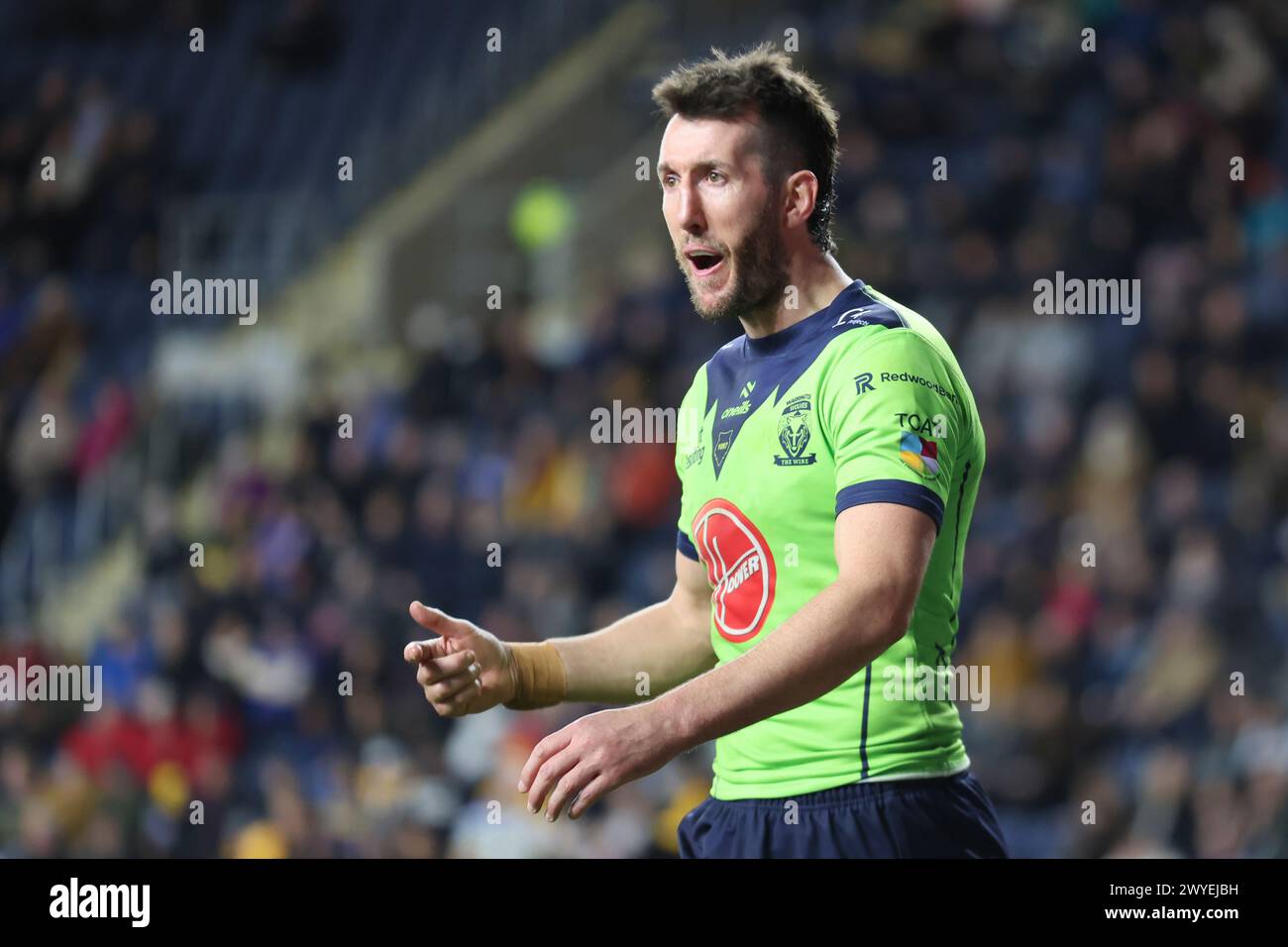 Leeds, Royaume-Uni. 05th Apr, 2024. AMT Headingley Rugby Stadium, Leeds, West Yorkshire, 5 avril 2024. Betfred Super League Leeds Rhinos v Warrington Wolves Stefan Ratchford of Warrington Wolves Credit : Touchlinepics/Alamy Live News Banque D'Images