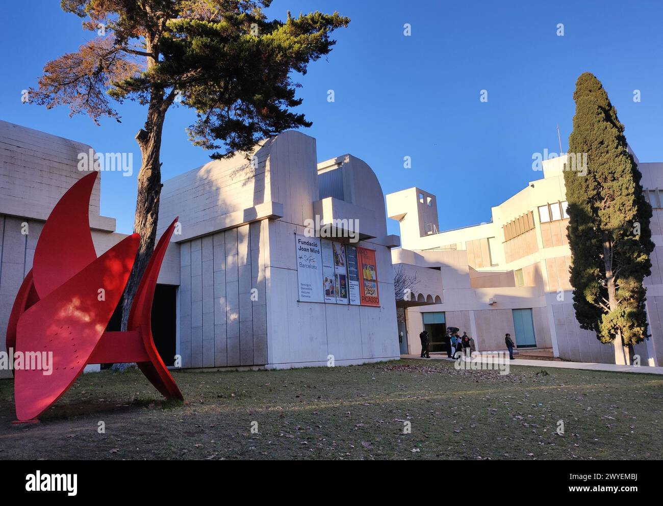 Barcelone : Fundació Joan Miró Banque D'Images