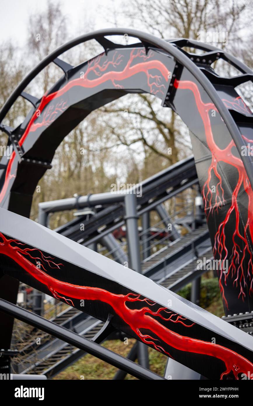 Nemesis, Alton Towers 2024 Banque D'Images