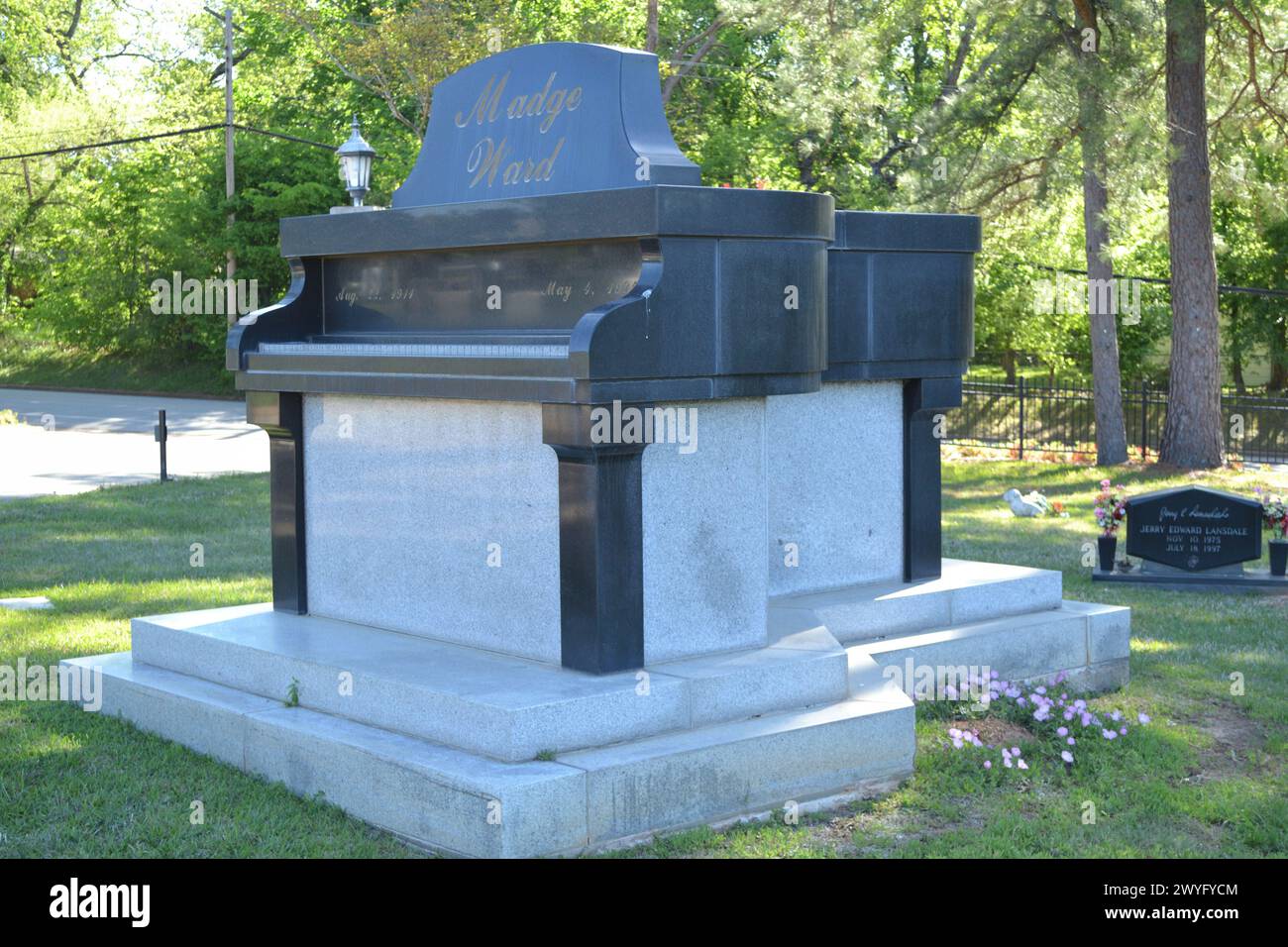 Madge Ward Piano Monument-Tyler, TX États-Unis Banque D'Images