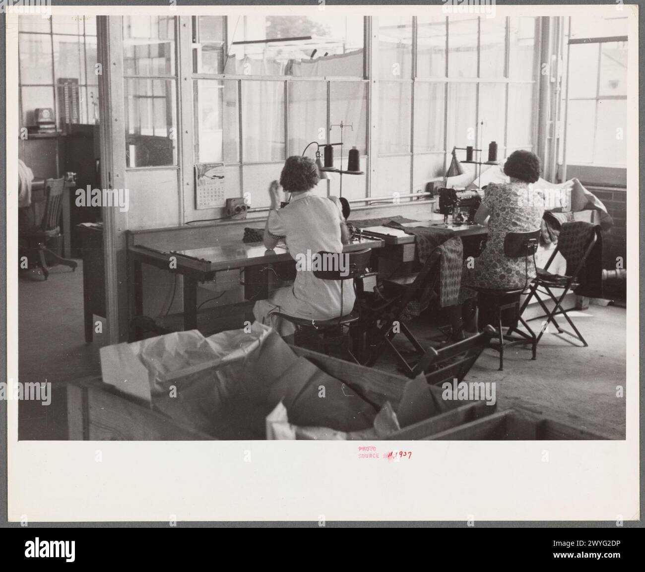 Usine d'aspirateur, Arthurdale, Virginie-occidentale 1937 Banque D'Images