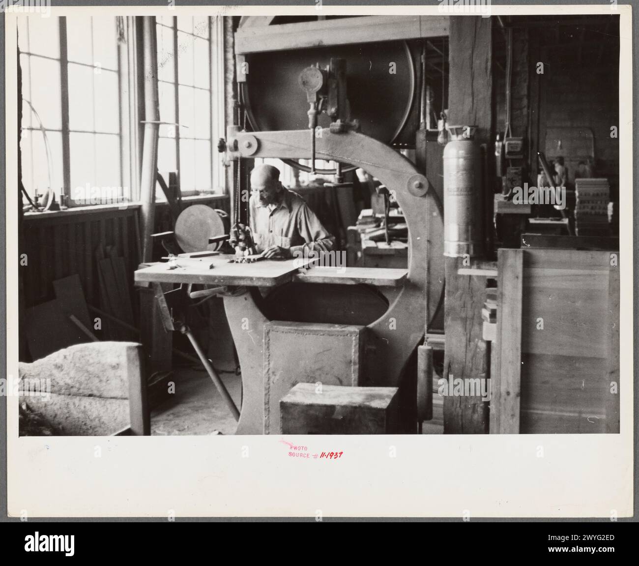 Usine de meubles, Arthurdale, Virginie-occidentale 1937 Banque D'Images