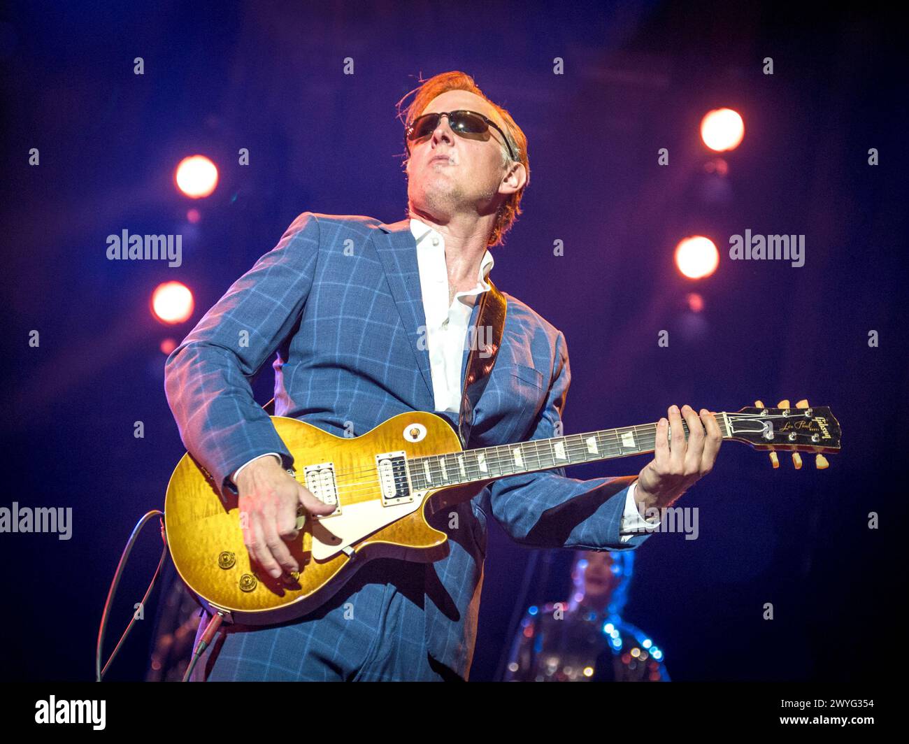 Joe Bonamassa à propos des chants et de la guitare Banque D'Images