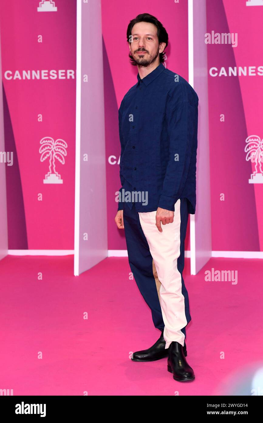 Cannes, France. 06 avril 2024. Cannes - 7ème Festival International des Canneseries - tapis rose jour 2 - Marcel Borràs crédit : Agence photo indépendante/Alamy Live News Banque D'Images