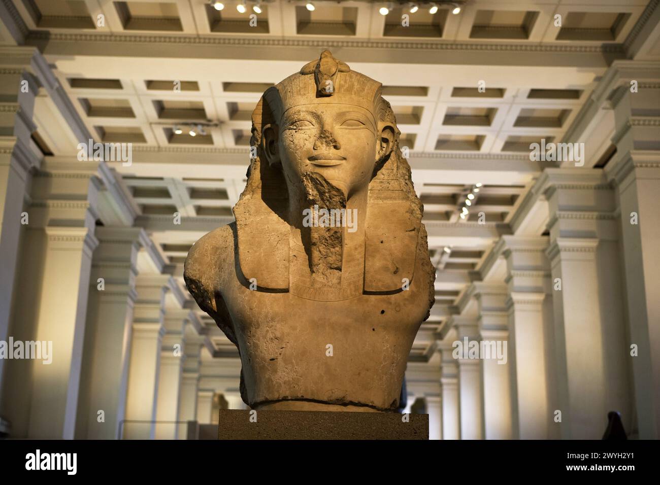 La sculpture égyptienne, le British Museum, Londres. L'Angleterre. UK. Banque D'Images