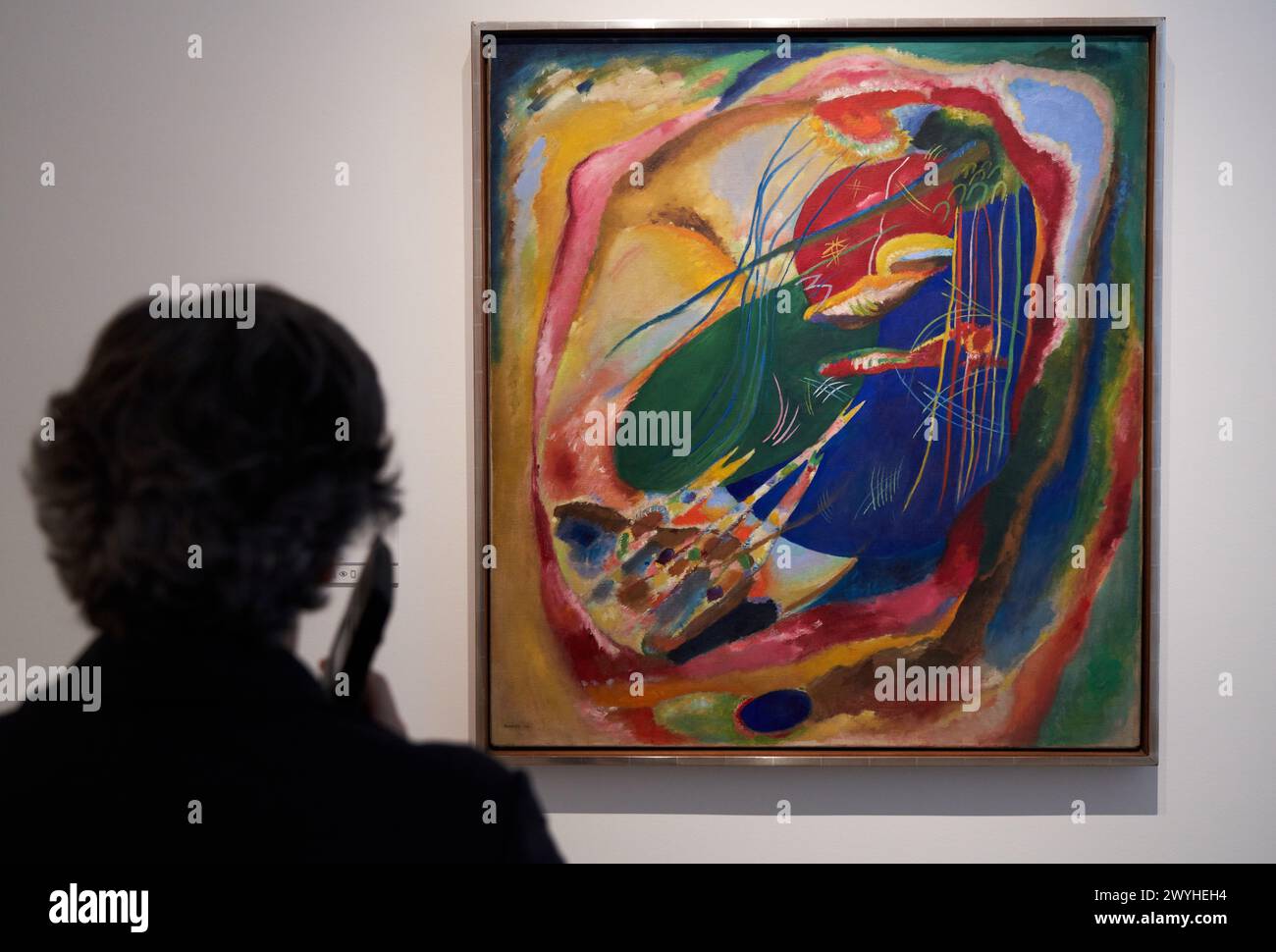 Affiche D'art 'Avec Et Contre' De Wassily Kandinsky - Dimensions 100 X 70 Cm - Impression Neuve