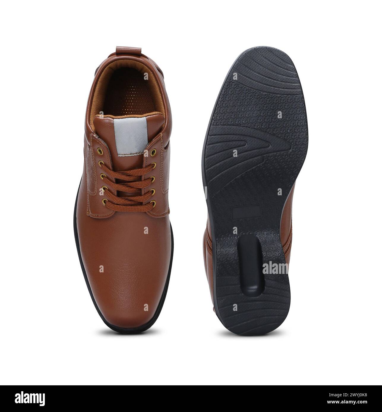 chaussures formelles pour hommes isolées sur fond blanc Banque D'Images