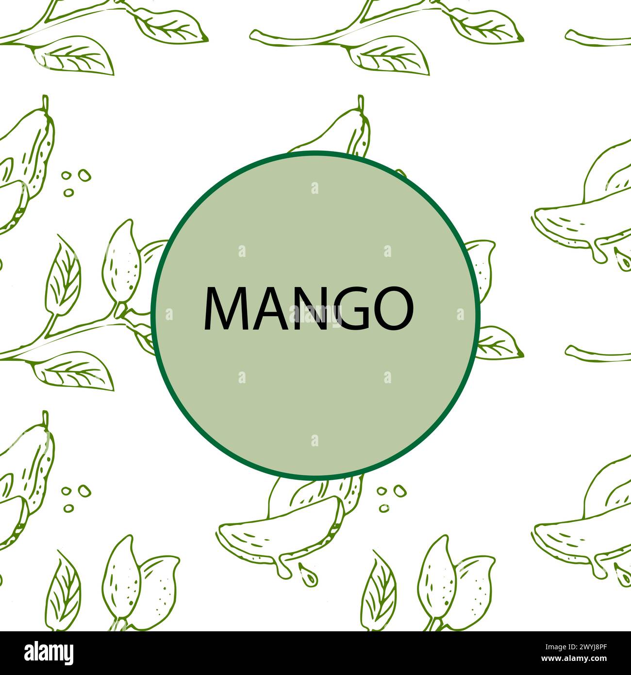 Bannière ronde de mangue avec motif sans couture. Illustration vectorielle de fruits tropicaux pour la santé - mangue. Peinture à l'encre art dans le style vintage. Pièce d'usine. Illustration de Vecteur Bannière ronde de mangue avec motif sans couture. Illustration vectorielle de fruits tropicaux pour la santé - mangue. Peinture à l'encre art dans le style vintage. Pièce d'usine. Illustration de Vecteur