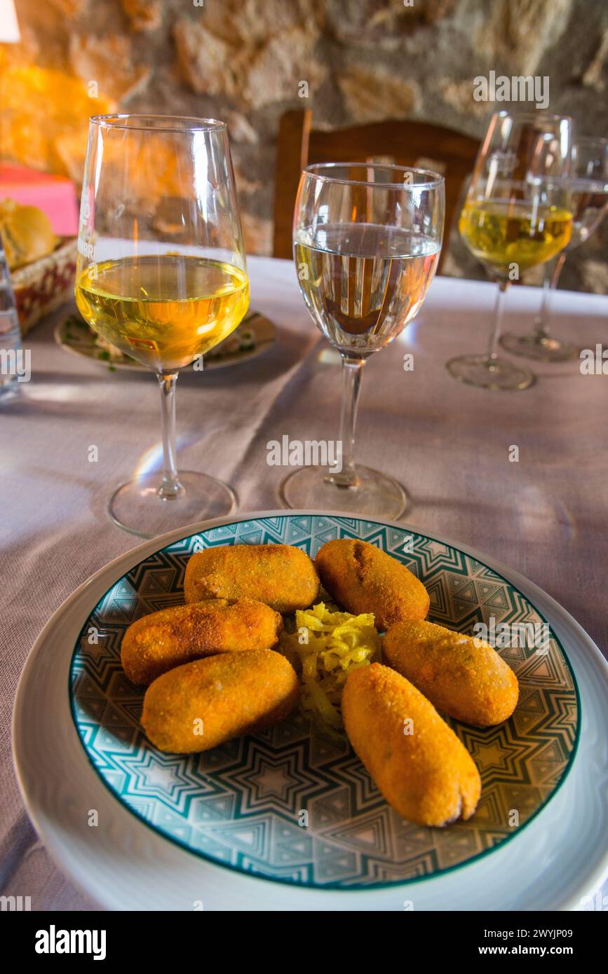 Croquettes. Espagne. Banque D'Images