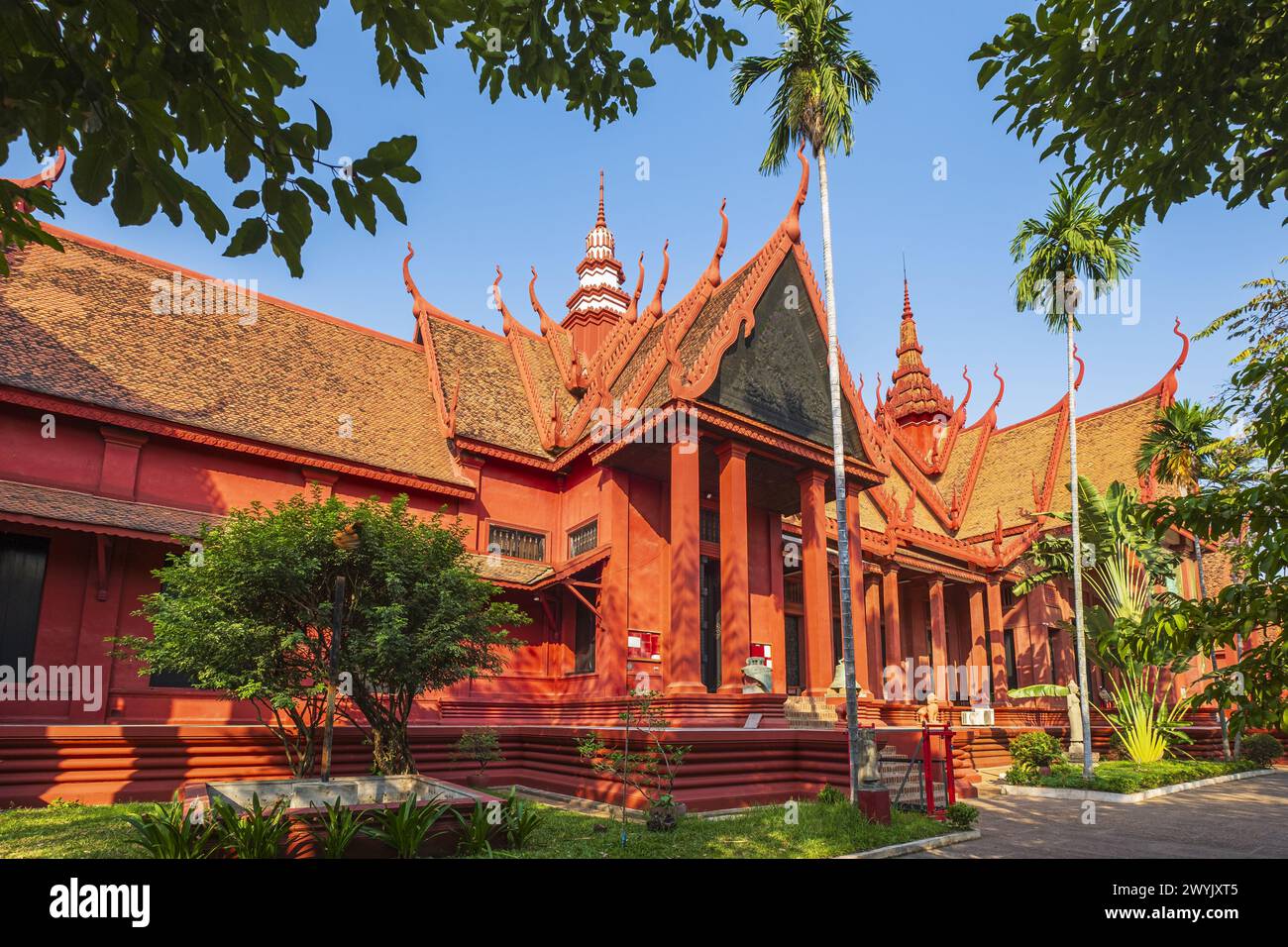 Cambodge, Phnom Penh, district de Doun Penh, Musée national du Cambodge Banque D'Images