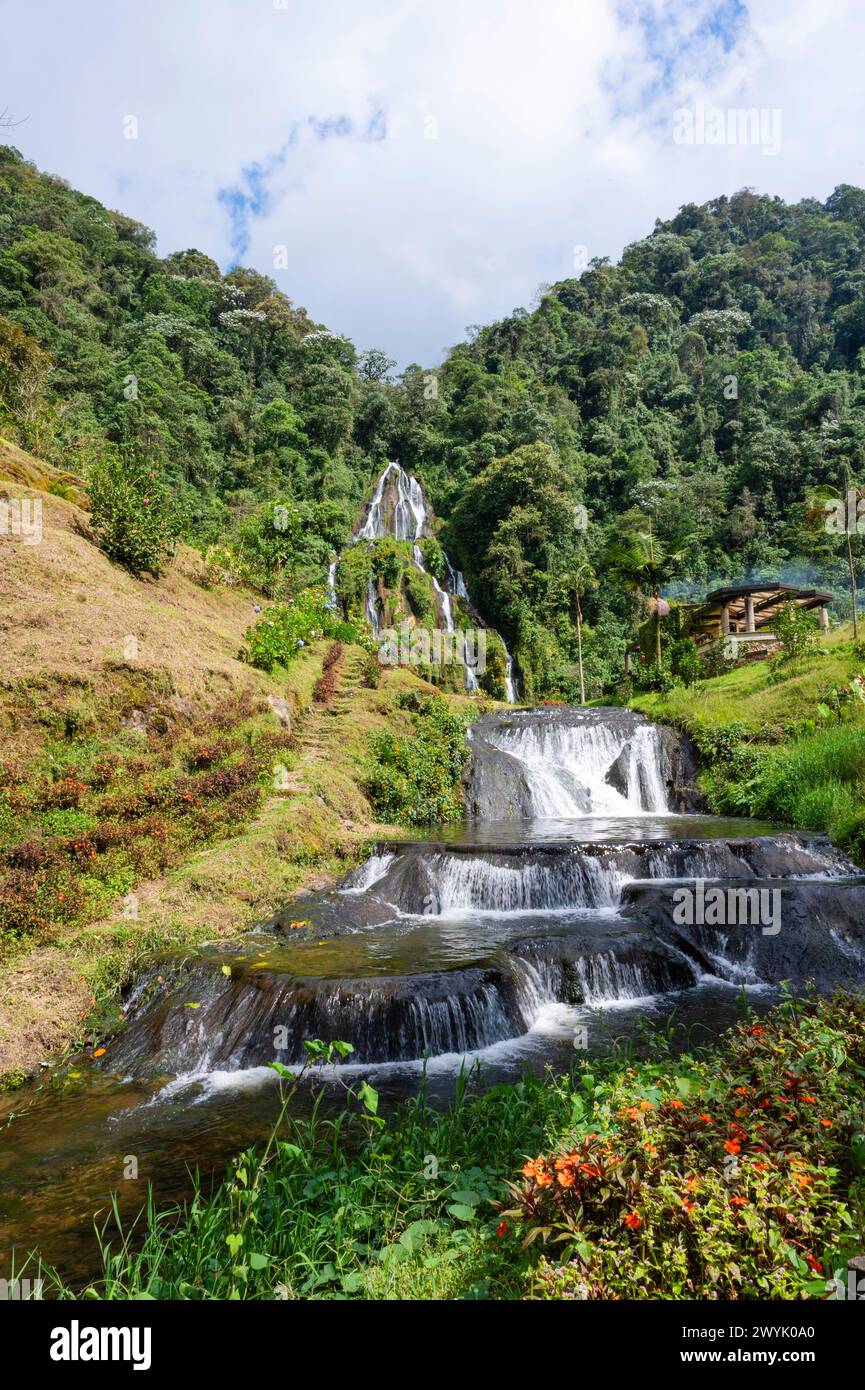 Colombie, district de Risaralda, zone de café, thermes de Santa Rosa de Cabal Banque D'Images