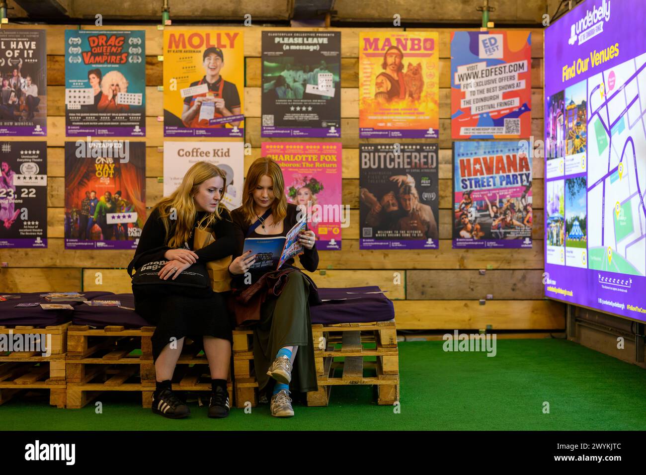 Underbelly Cowgate, Edinburgh Fringe Festival Banque D'Images