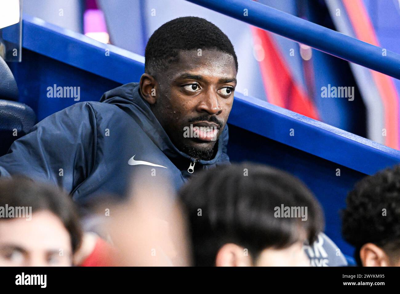 Ousmane Dembele lors du match de Ligue 1 Paris Saint-Germain PSG VS Clermont Foot 63 le 6 avril 2024 au stade du Parc des Princes à Paris. Photo Victor Joly/ABACAPRESS.COM Banque D'Images