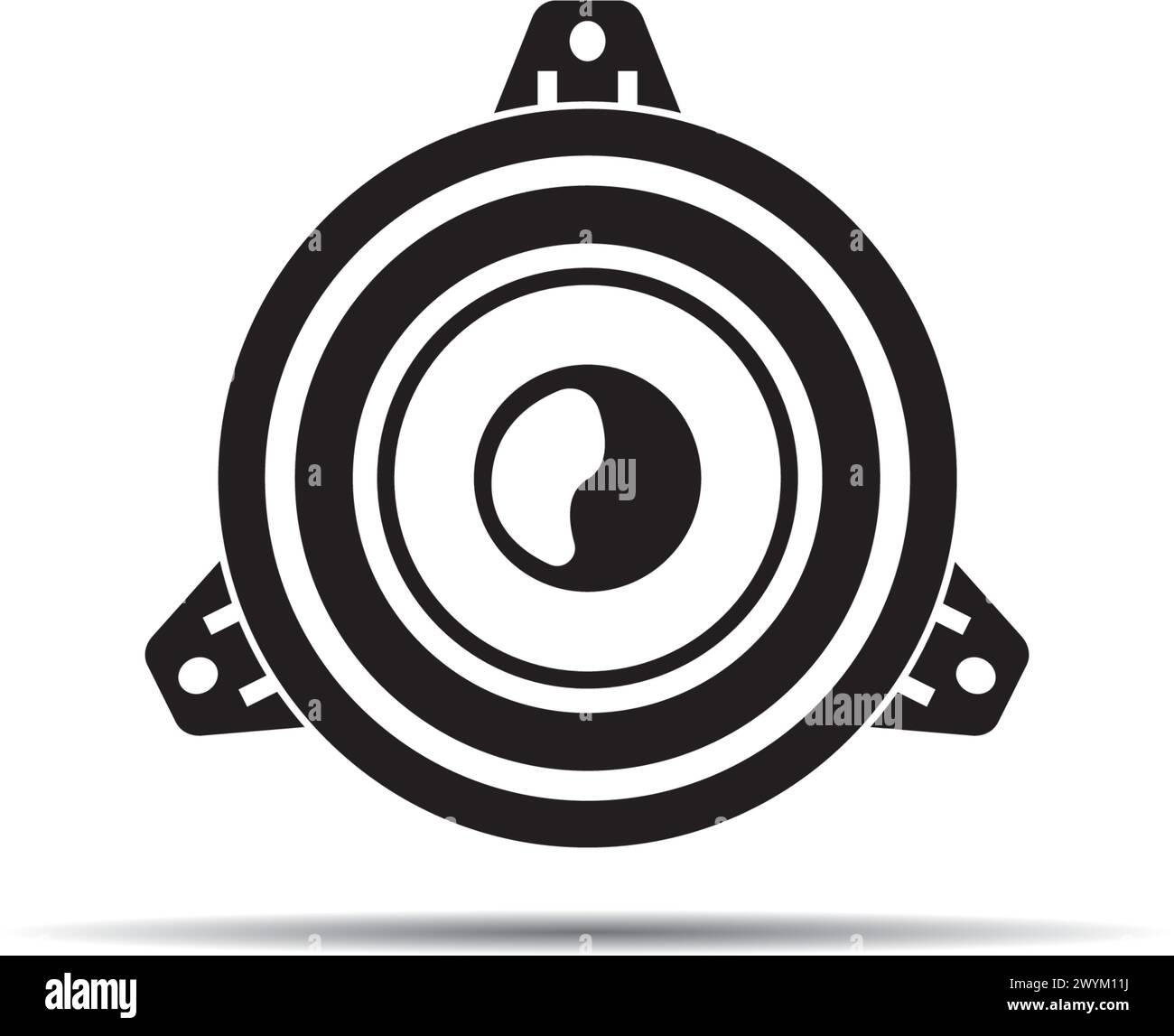 Logo de haut-parleur. Vecteur de conception de logo Sound Systems Illustration de Vecteur