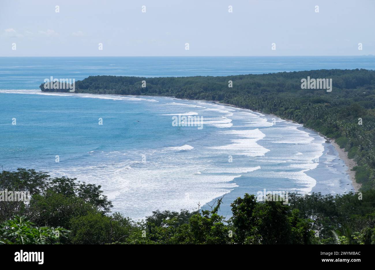 Paysage panoramique sur la côte d'Uvita à Puntarenas, Costa Rica Banque D'Images