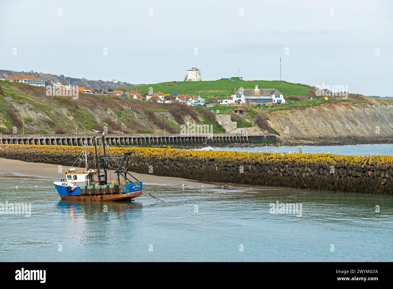 Bateau, port de bateau, Folkestone, Kent, Angleterre, grande-Bretagne Banque D'Images