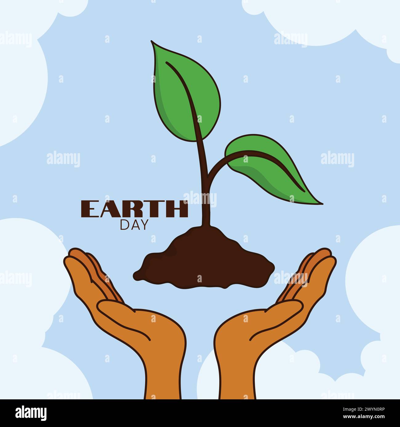 Bonne carte de jour de la Terre illustration vectorielle affiche de jour de la Terre concept vectoriel 22 avril Save Earth Vector réchauffement planétaire Illustration de Vecteur