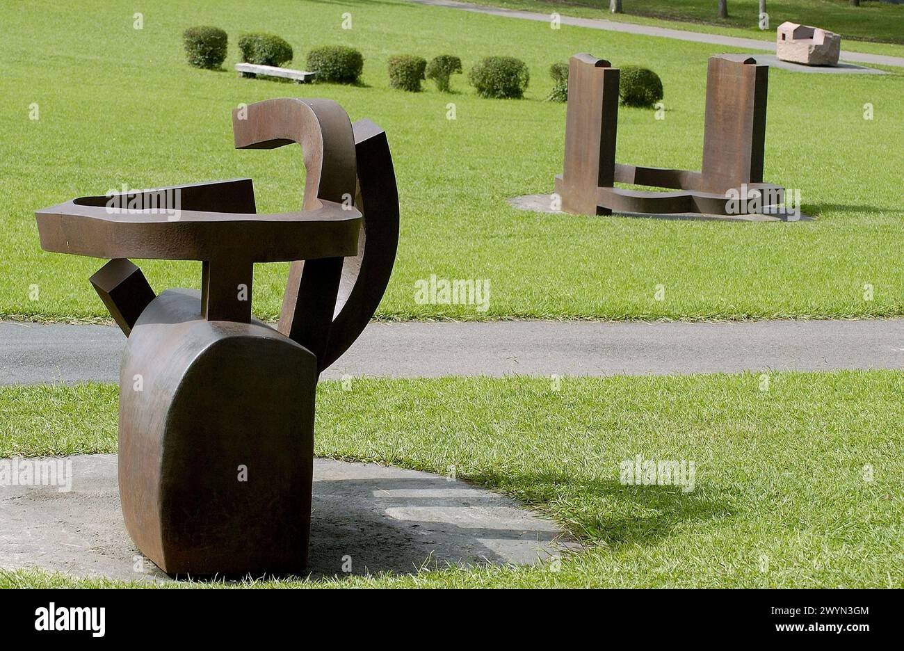 Musée Chillida Leku. Caserío Zabalaga. Hernani. Guipuzcoa. L'Euskadi. L'Espagne. Banque D'Images