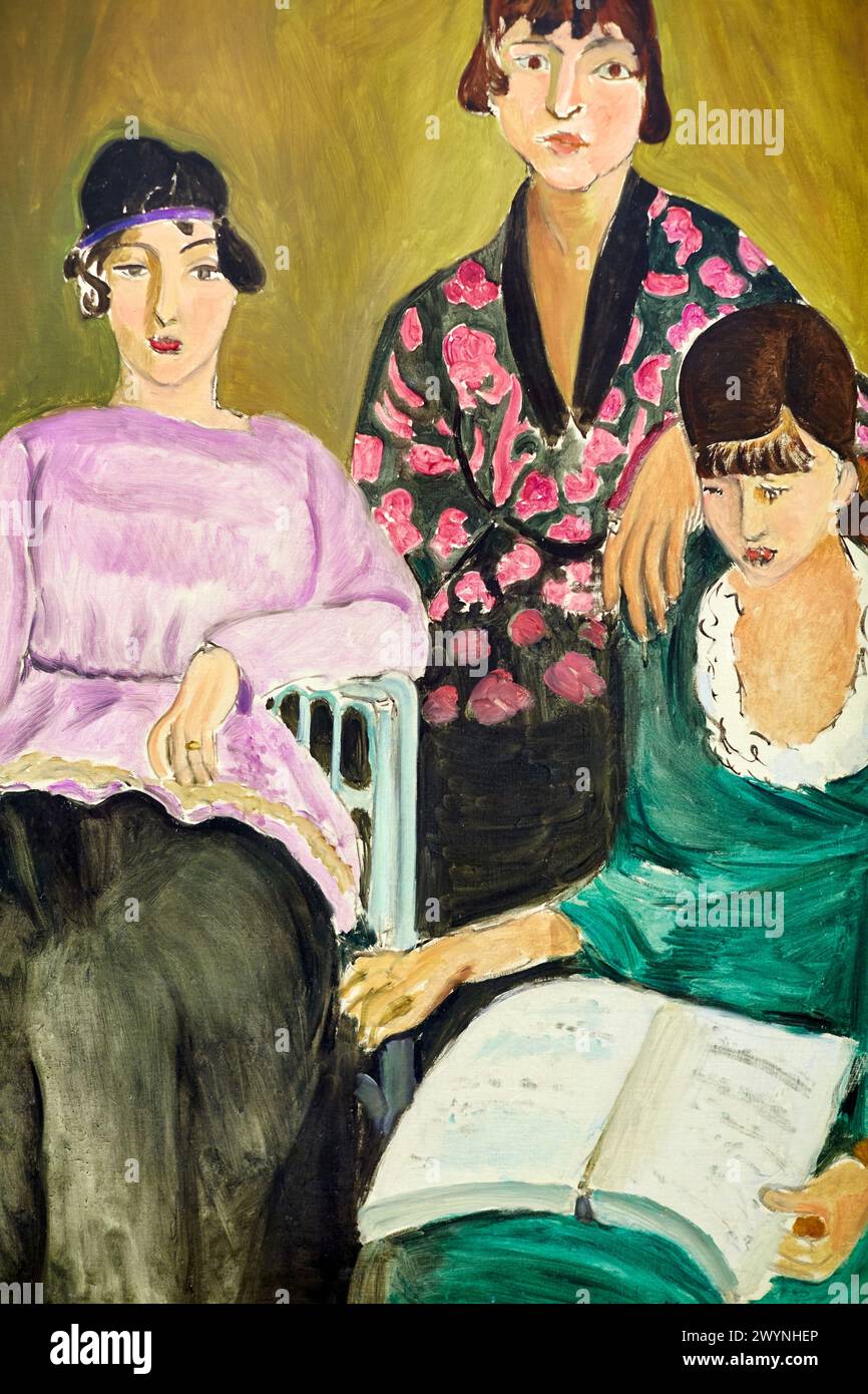 Les trois soeurs, Henri Matisse (1869-1954) , Musée de L'Orangerie, Tuileries, Paris, France. Banque D'Images