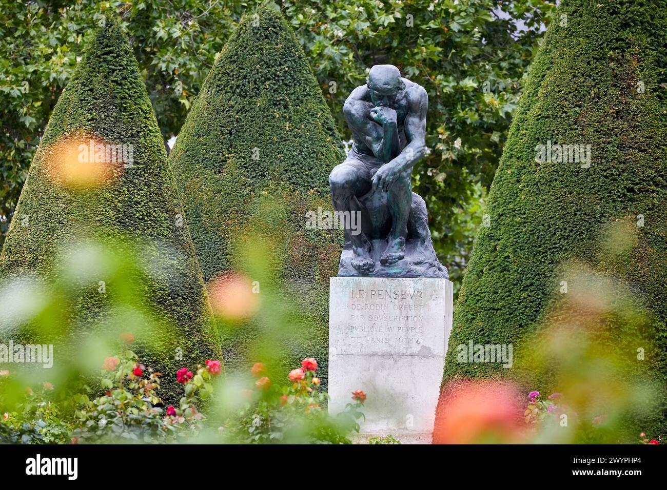 Le penseur, Auguste Rodin, Musée Rodin. Paris. France Banque D'Images