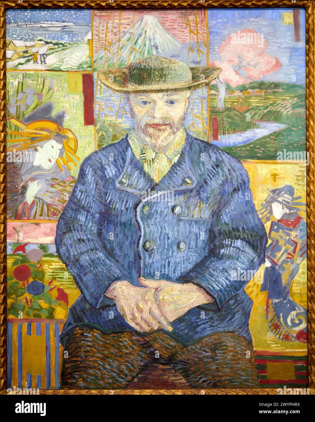 Portrait de Pere Tanguy. Vincent Van Gogh. Musée Rodin. Paris. France Banque D'Images