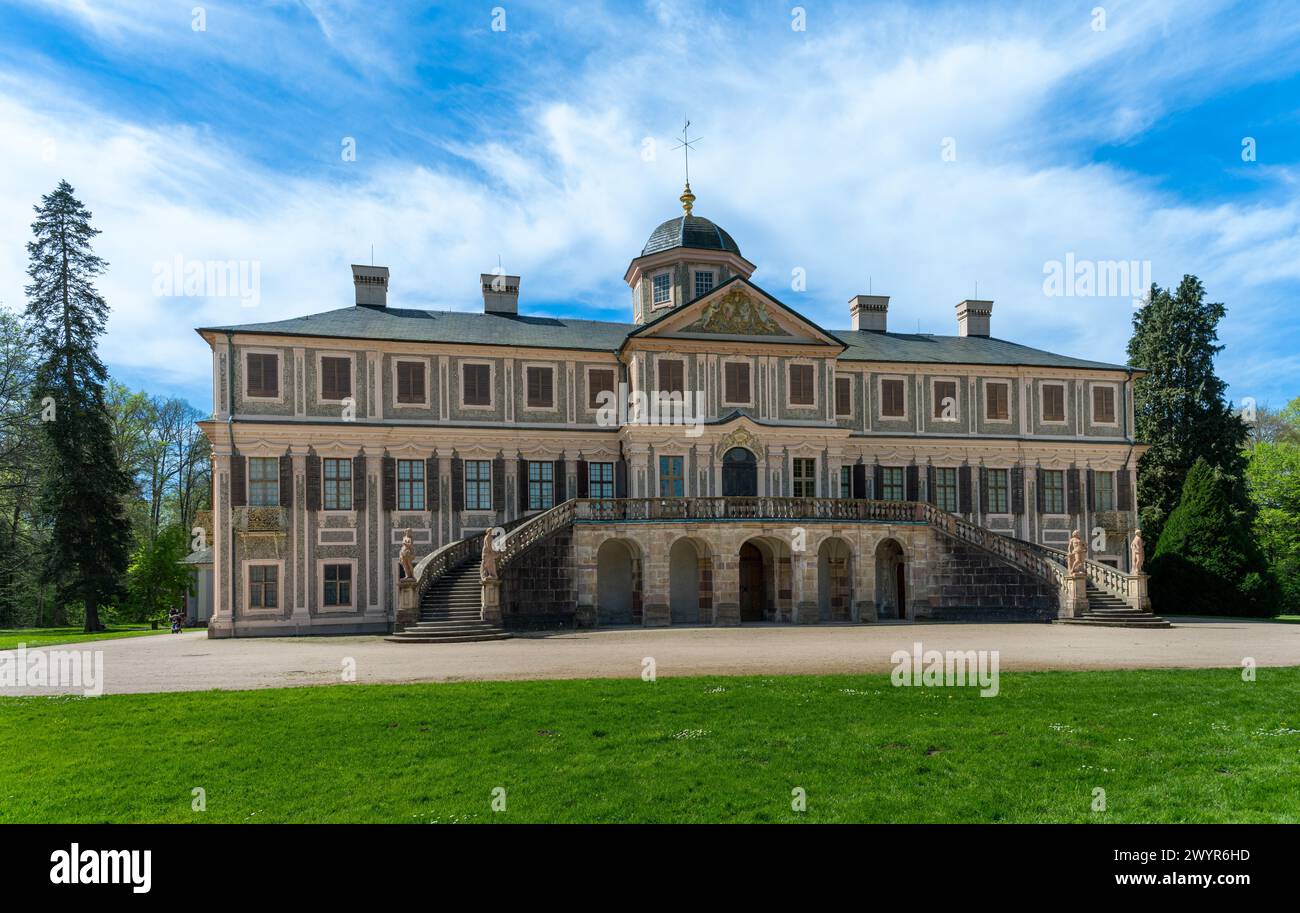 Château Lodge de chasse baroque préféré près de Baden Baden. Baden Wuerttemberg, Allemagne Banque D'Images