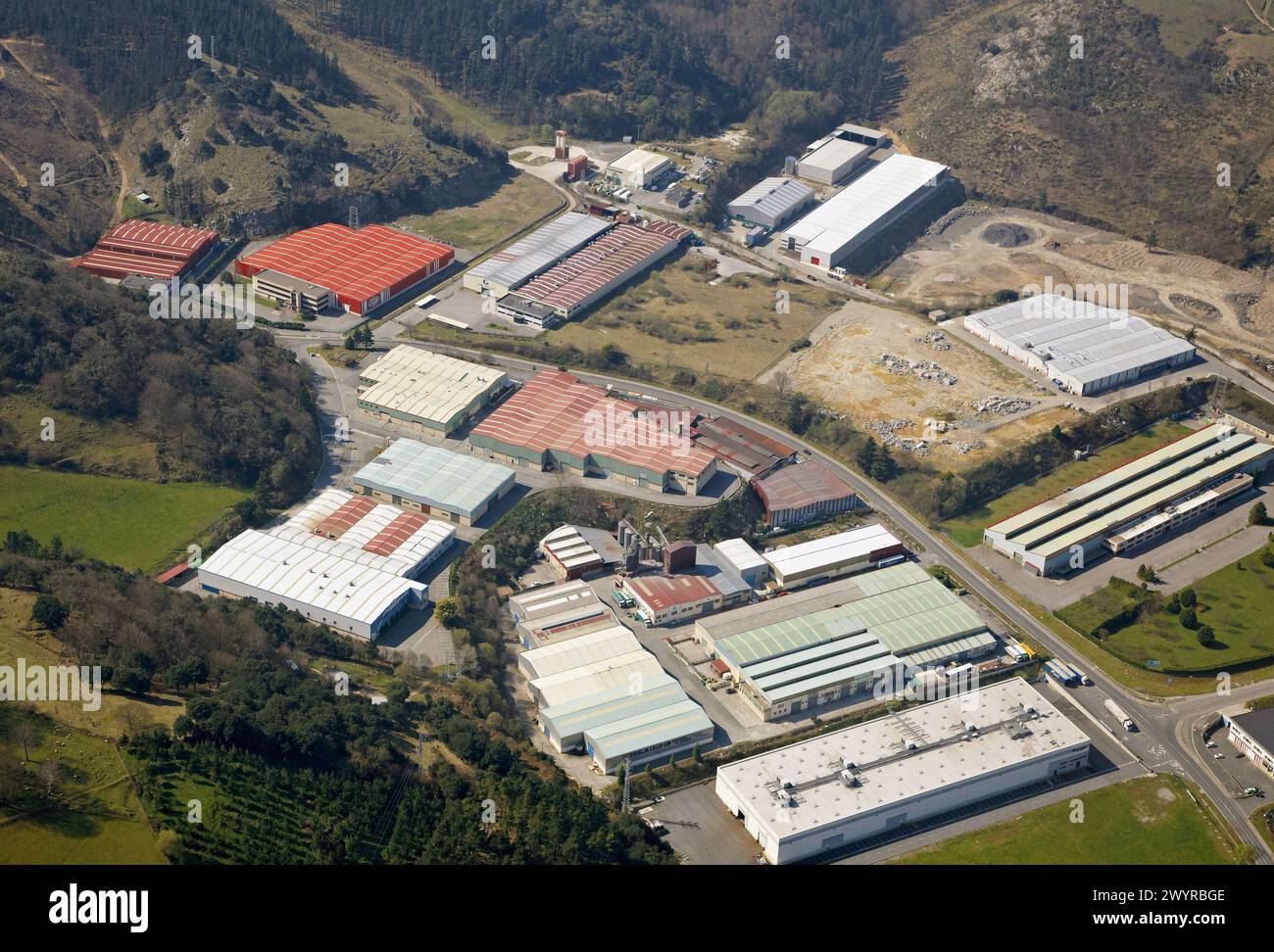 Usine, Itziar, Gipuzkoa, pays Basque, Espagne. Banque D'Images