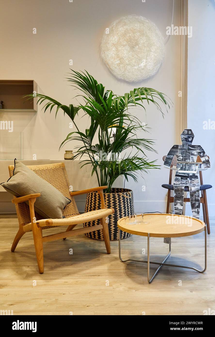 Salon, Villa, Donostia, San Sebastian, Gipuzkoa, pays Basque, Espagne, Europe. Banque D'Images