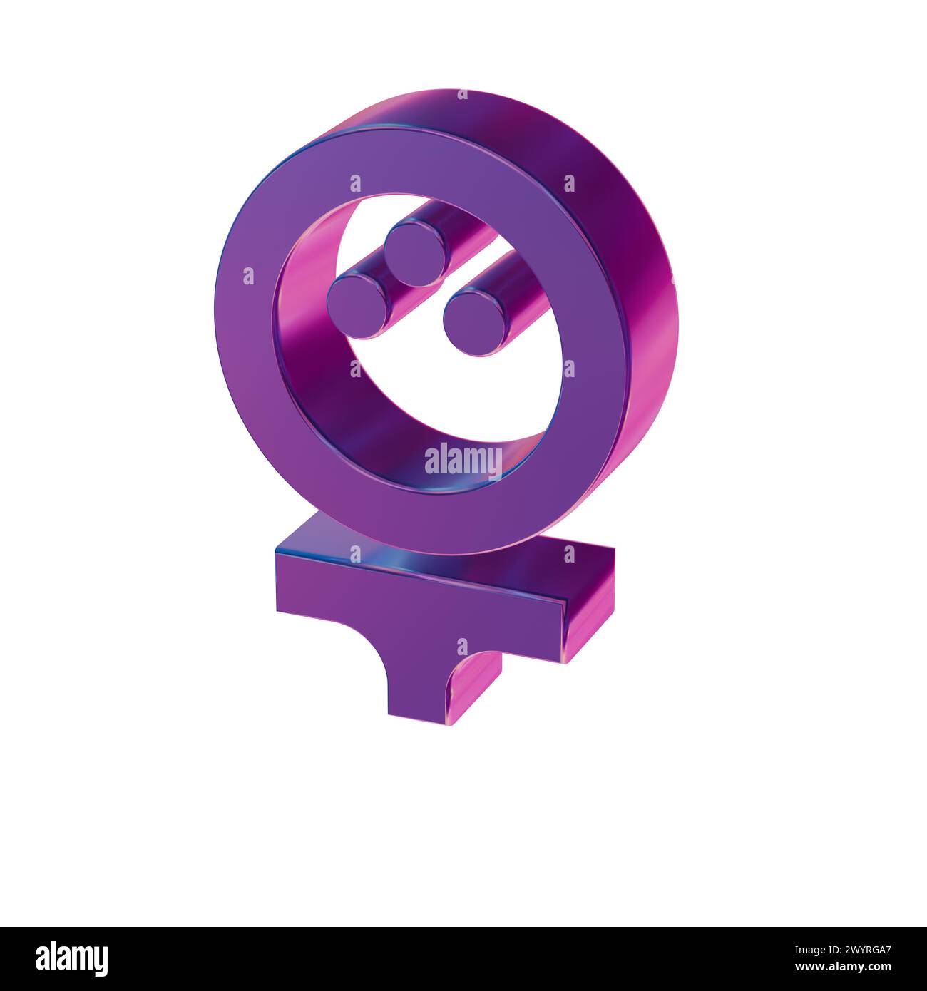 Belles illustrations abstraites icônes Blue Sports Golf symbole Banque D'Images