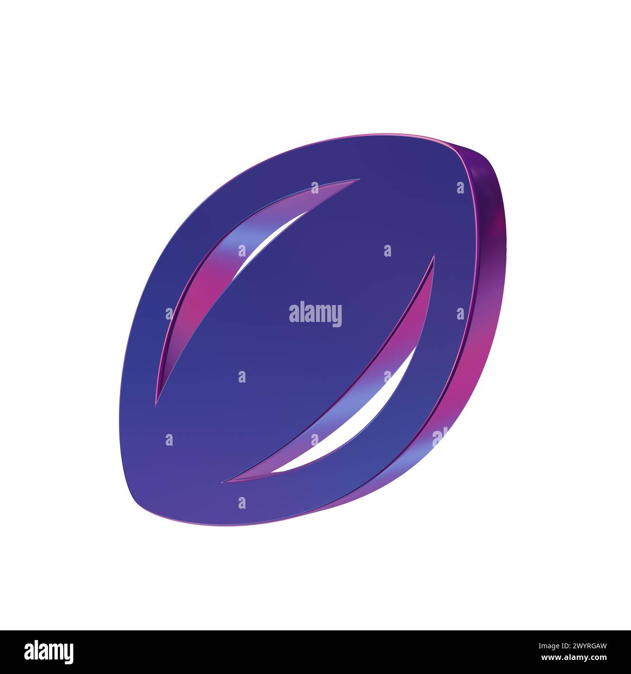 Belles illustrations abstraites icônes de symbole Blue Sports Rugby Banque D'Images