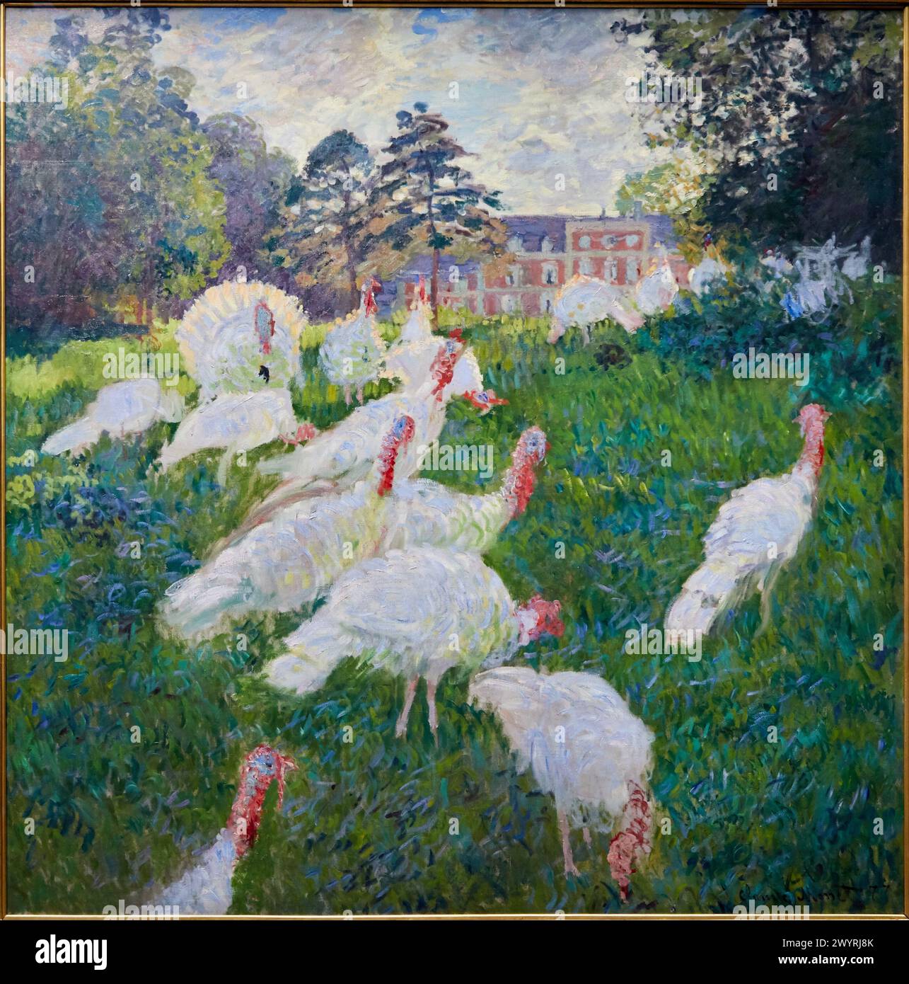 'Les Dindons, décoration non terminée', 1876, Claude Monet (1840-1926), musée d'Orsay, Paris, France, Europe. Banque D'Images