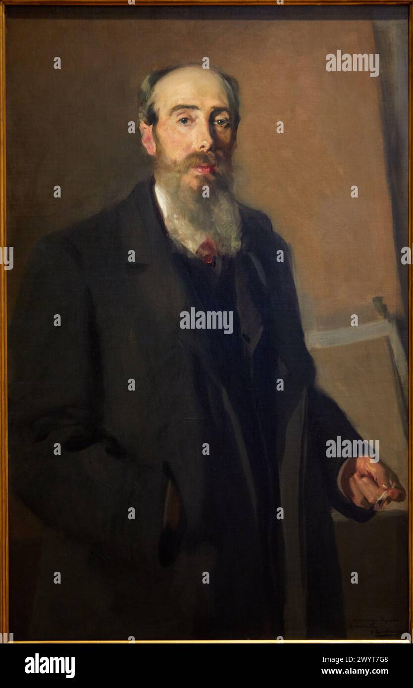 Portrait du peintre Mañanós, 1903, Joaquín Sorolla (1863-1923), Museo de Bellas Artes, Bilbao, Bizkaia, pays Basque, Espagne. Banque D'Images