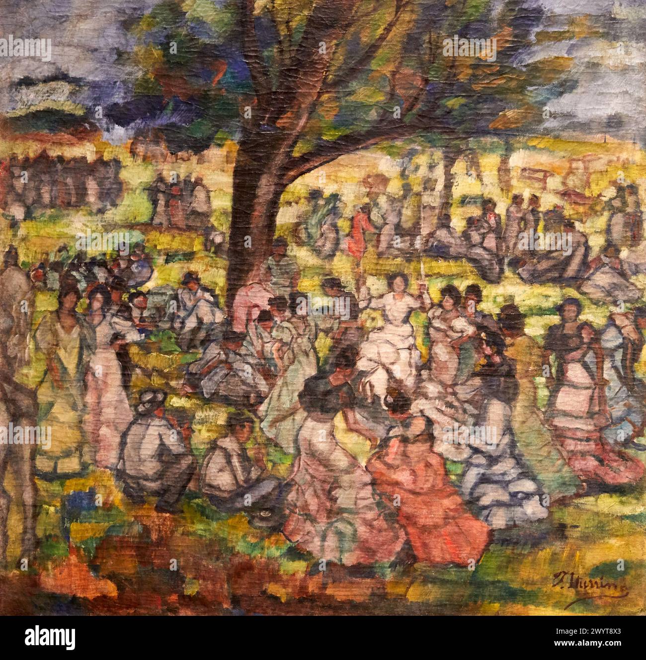 'Un jour dans le pays', v. 1905-1911, Francisco Iturrino, Musée National d'Art Catalan, Museu Nacional d Art de Catalunya, MNAC, Barcelone, Espagne, Europe. Banque D'Images