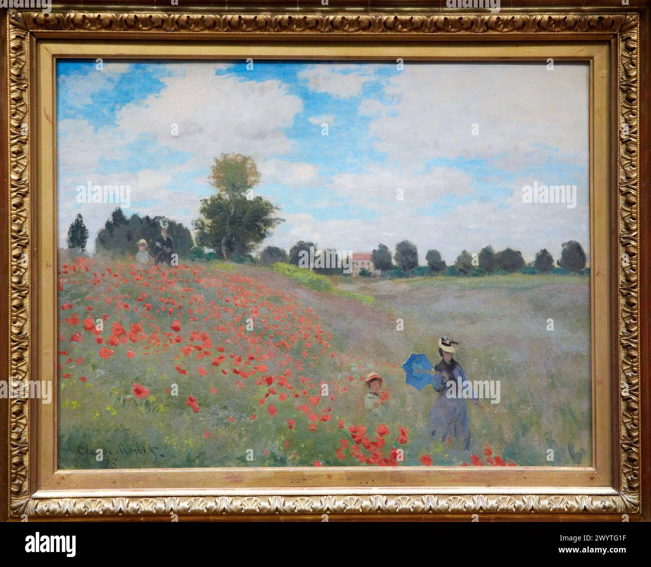Coquelicots à Argenteuil, 1873, Claude Monet (1840-1926), huile sur toile, 50x60 cm. Musée d'Orsay. Musée d'Orsay. Paris. France. Banque D'Images