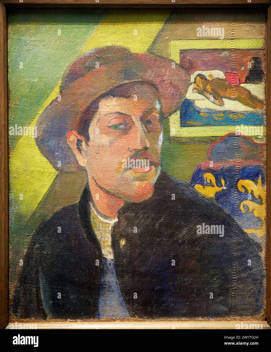 Autoportrait 1893-94. Paul Gauguin.(1848-1903) Musée d'Orsay. Musée d'Orsay. Paris. France. Banque D'Images