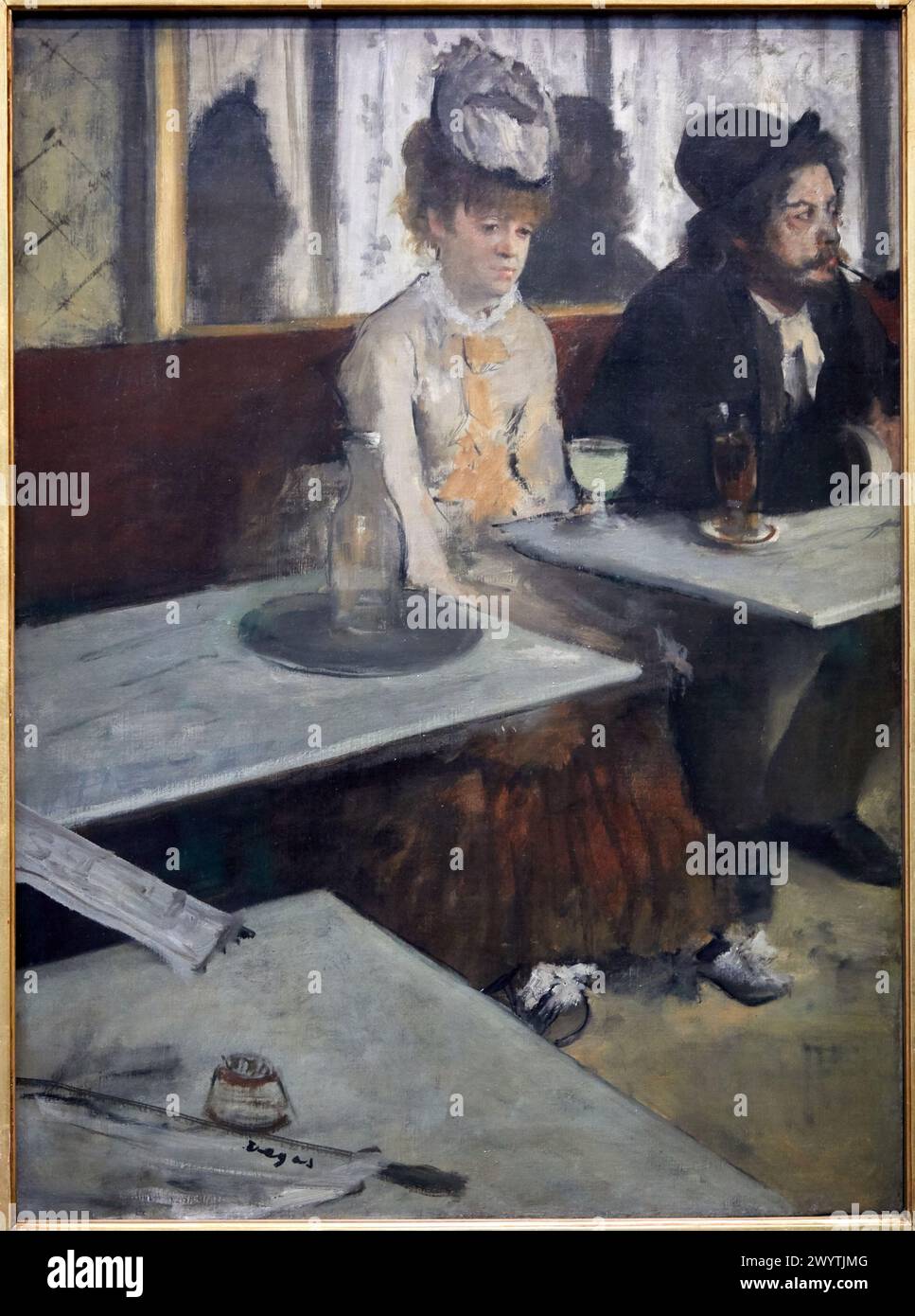 'Dans un café' dit aussi 'L'Absinthe', 1875-1876, Edgar Degas (1834-1917), Musée d'Orsay, Paris, France, Europe Banque D'Images