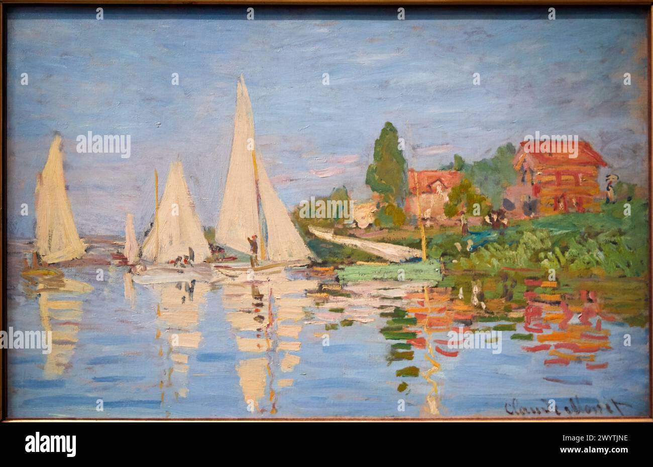 'Régates à Argenteuil', 1872, Claude Monet (1840-1926), Musée d'Orsay, Paris, France, Europe Banque D'Images