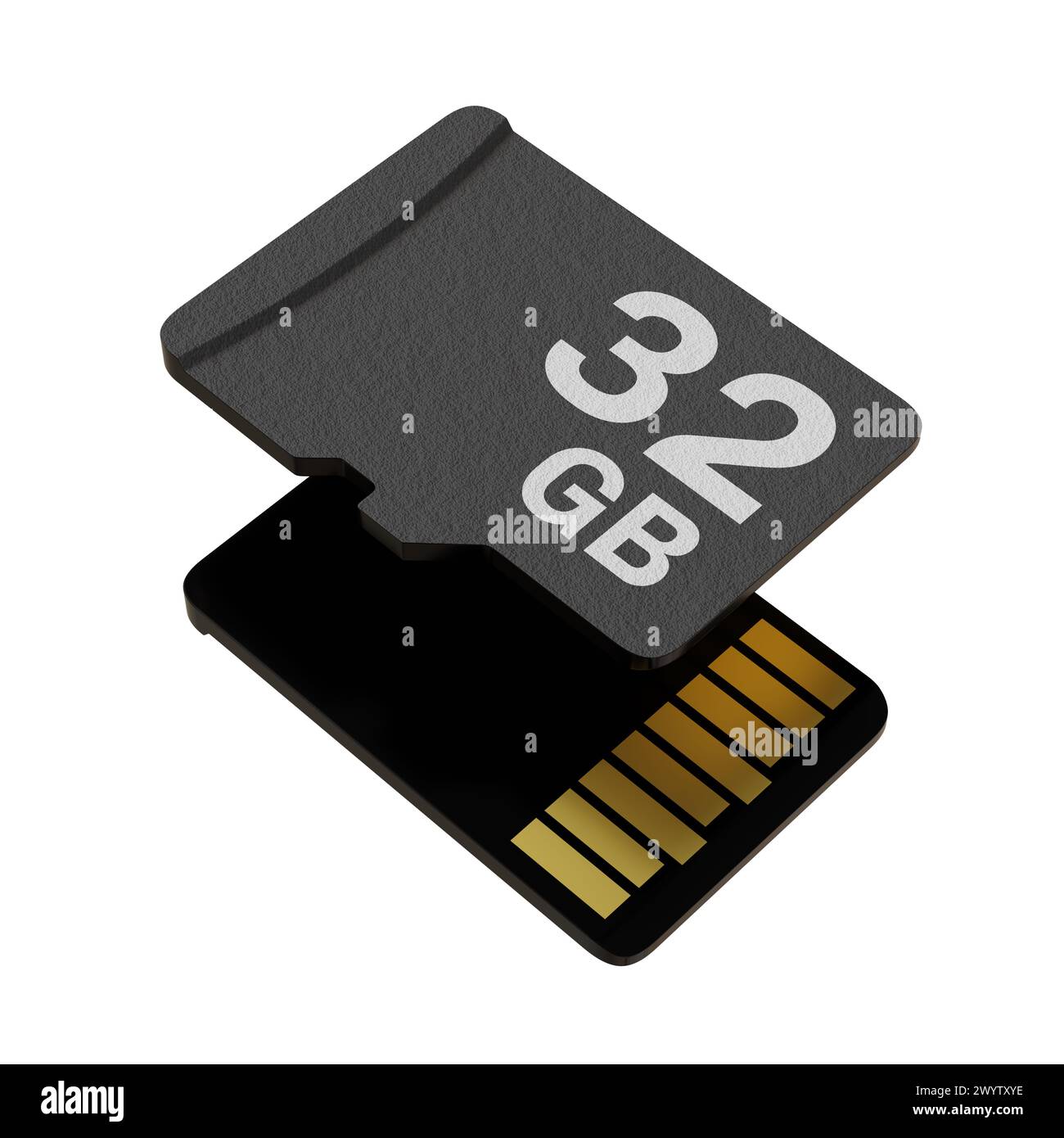 Carte mémoire d'une capacité de 32 Go, disque de stockage Flash MicroSD Banque D'Images