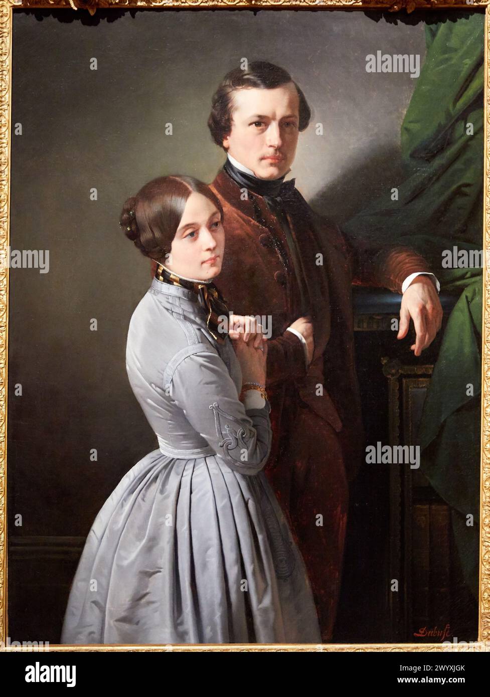 Édouard Dubufe et sa femme, 1846, Claude-Marie Dubufe, petit Palais Musée des Beaux Arts de la ville de Paris, France, Europe. Banque D'Images