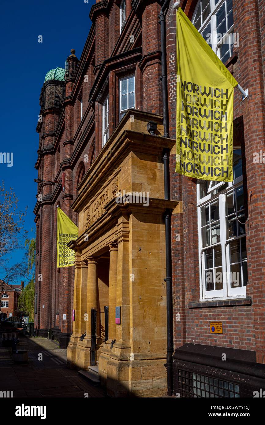 Université des arts de Norwich, édifice St George. Ancien Institut technique de Norwich, le bâtiment a ouvert ses portes en 1899. NUA Norwich. Banque D'Images